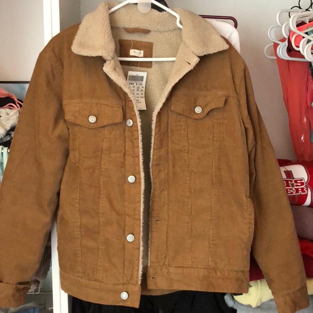 BRAND NEW brandy Melville corduroy jacket!